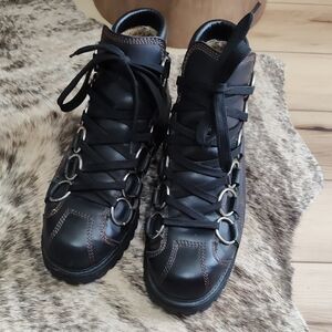 GBX Basix Eye Ring men's 11 Chunky Goth Lug Boots Y2K Vintage Punk